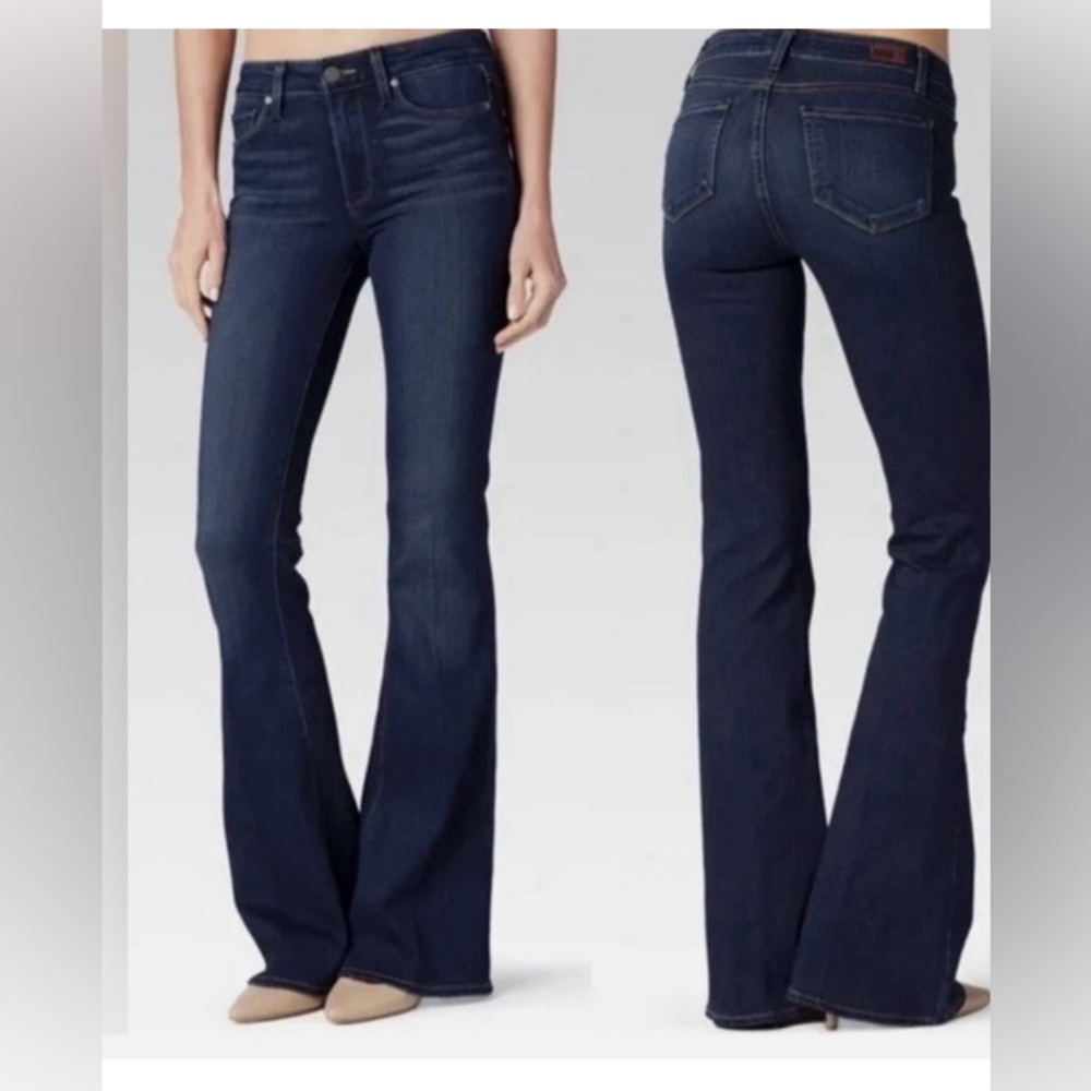 Paige high rise bell canyon flare jeans size 24